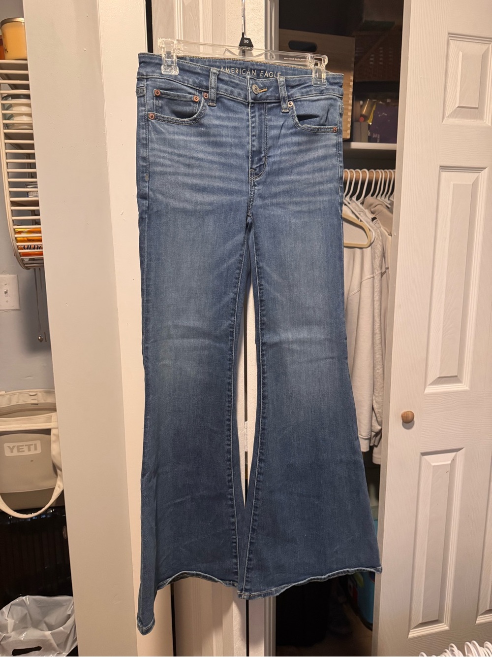 American Eagle Outfitters Medium Blue Flare Jeans